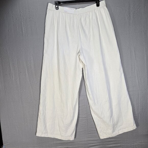 Liz Claiborne Women's NWT Linen Blend Wide Leg Fully Lined High Rise Pants - Picture 6 of 11